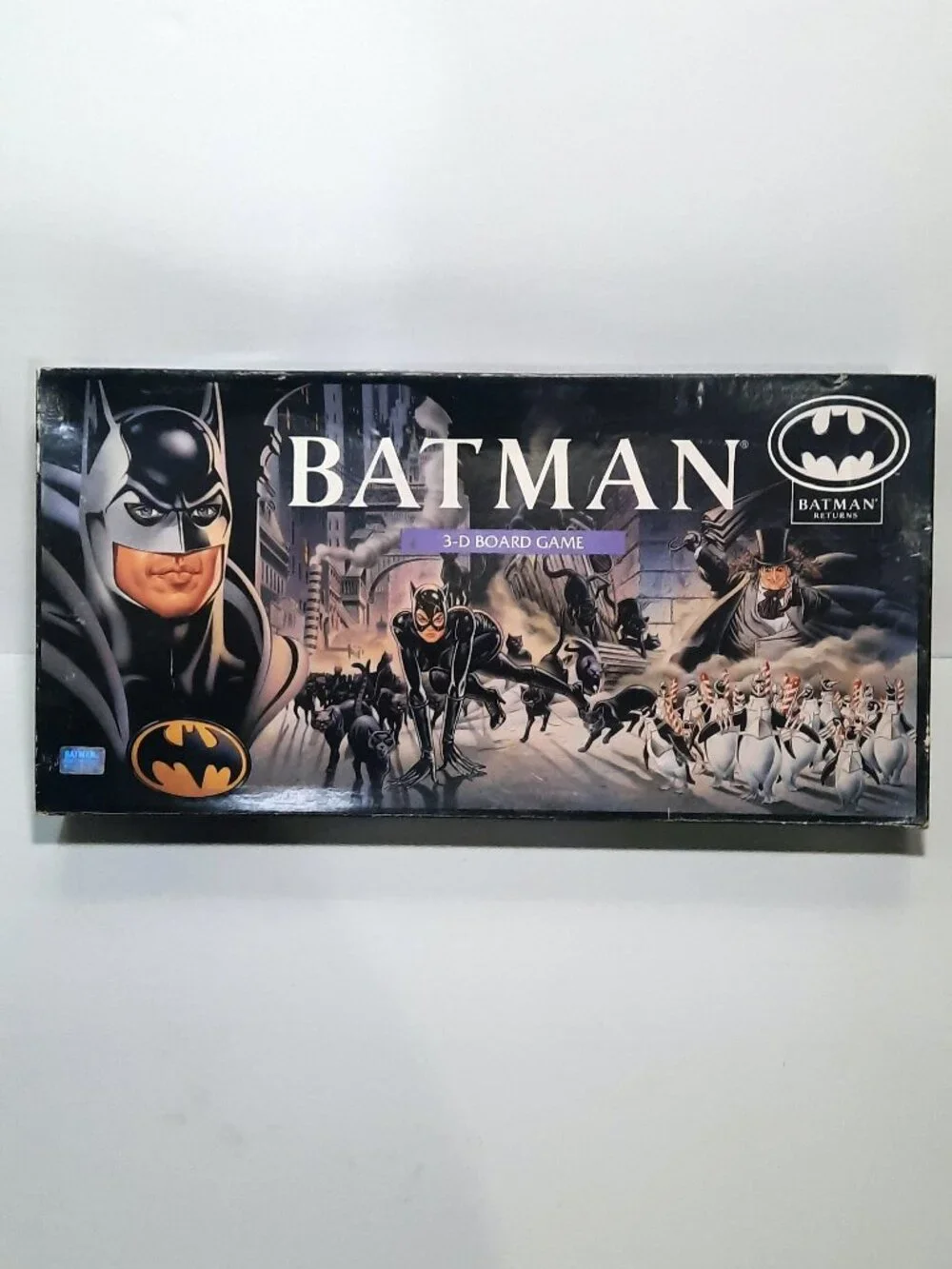 Batman Returns 3D Board Game COMPLETE Parker Brothers 1992 Tim Burton DC Comics